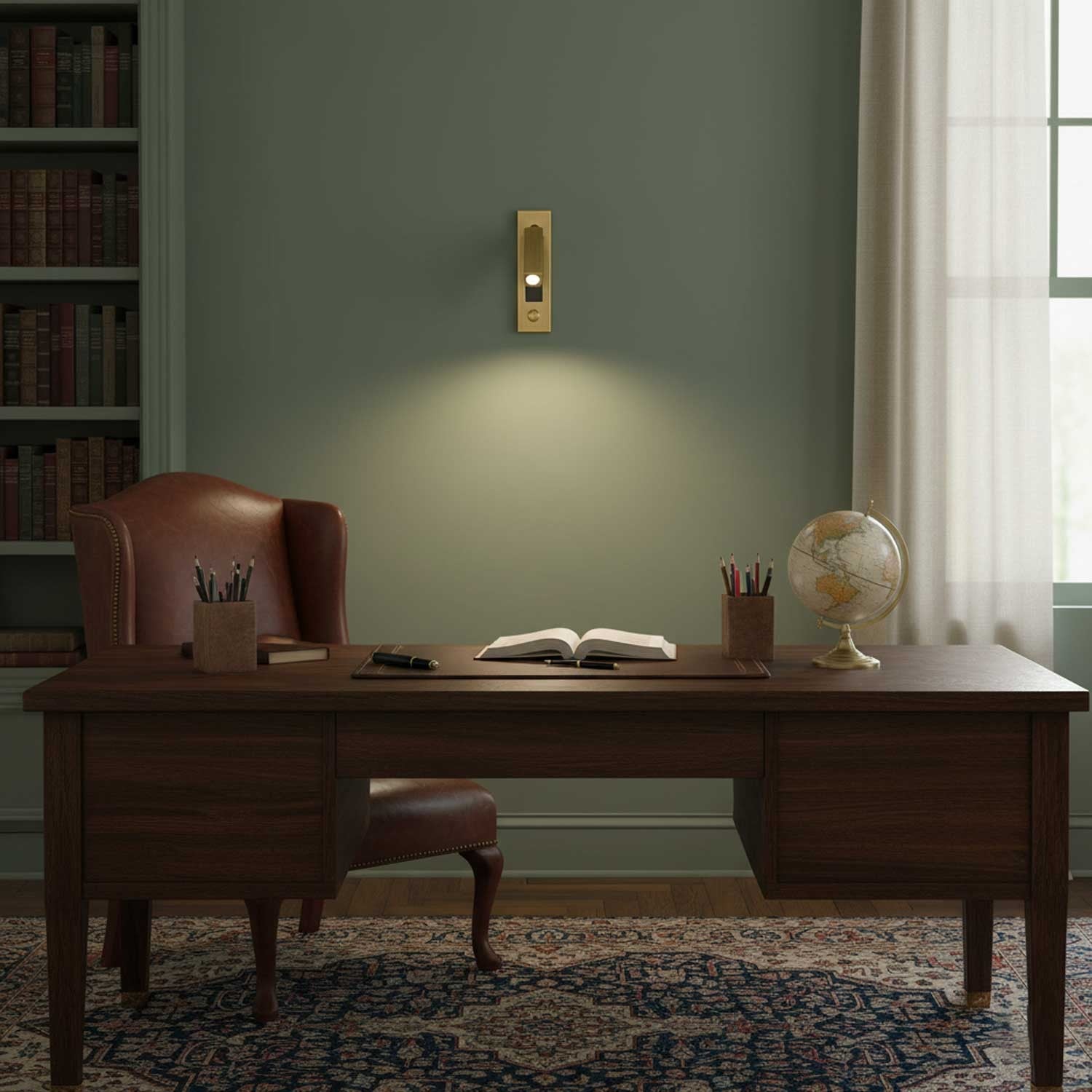 Metal Flush-Fold Bedside Reading Light, Bedroom Wall Sconce, detail 31
