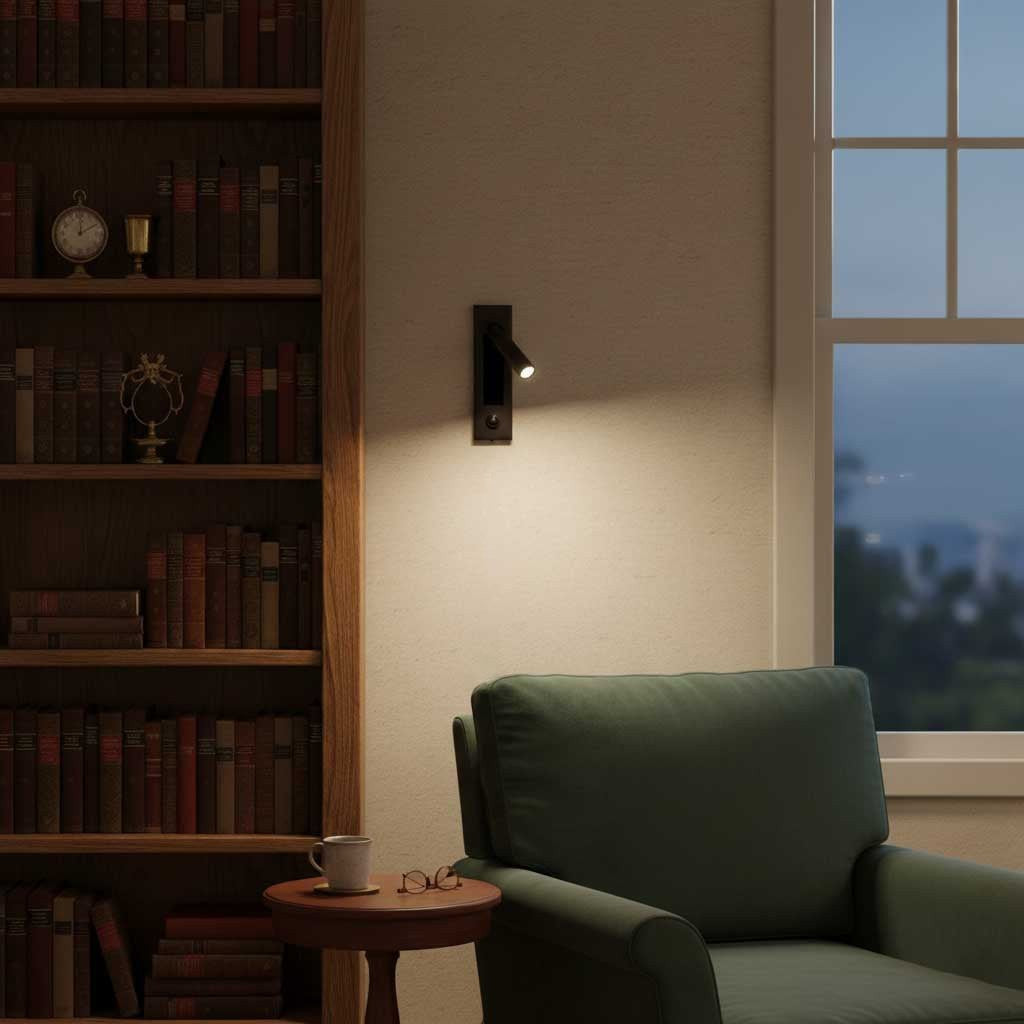 Metal Flush-Fold Bedside Reading Light, Bedroom Wall Sconce, detail 33