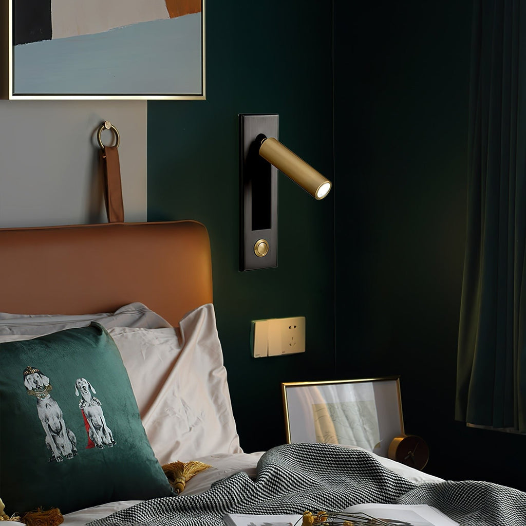 Metal Flush-Fold Bedside Reading Light, Bedroom Wall Sconce, detail 40