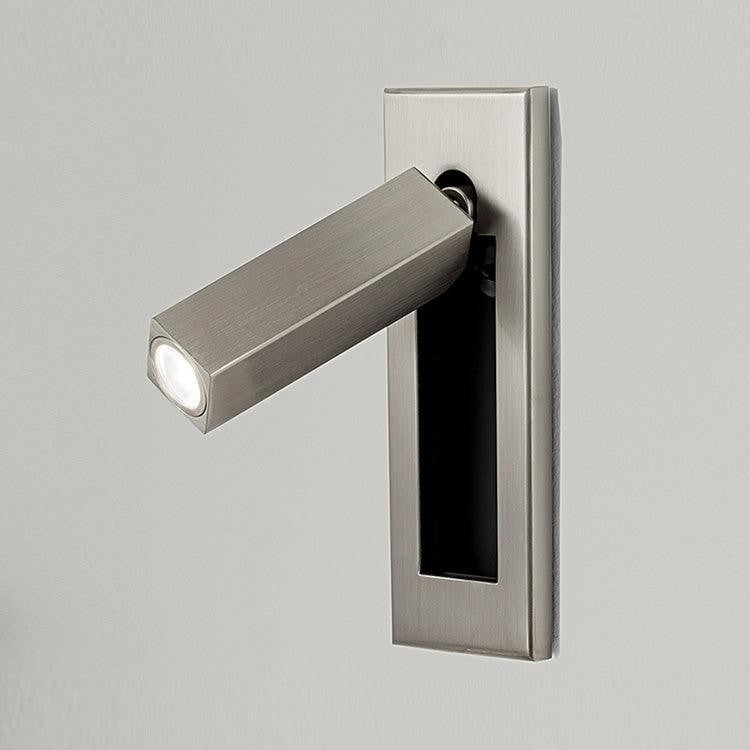 Metal Flush-Fold Bedside Reading Light, Bedroom Wall Sconce, detail 5