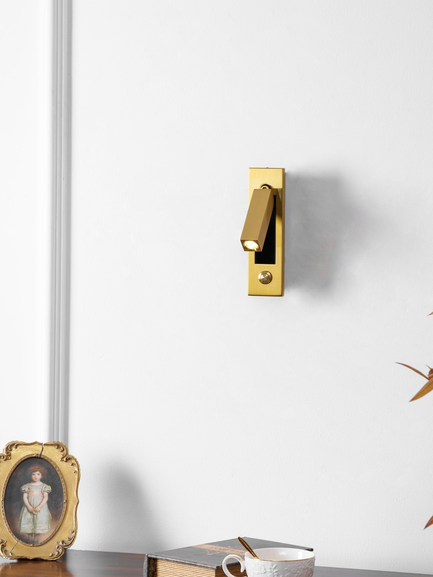 Metal Flush-Fold Bedside Reading Light, Bedroom Wall Sconce, detail 77