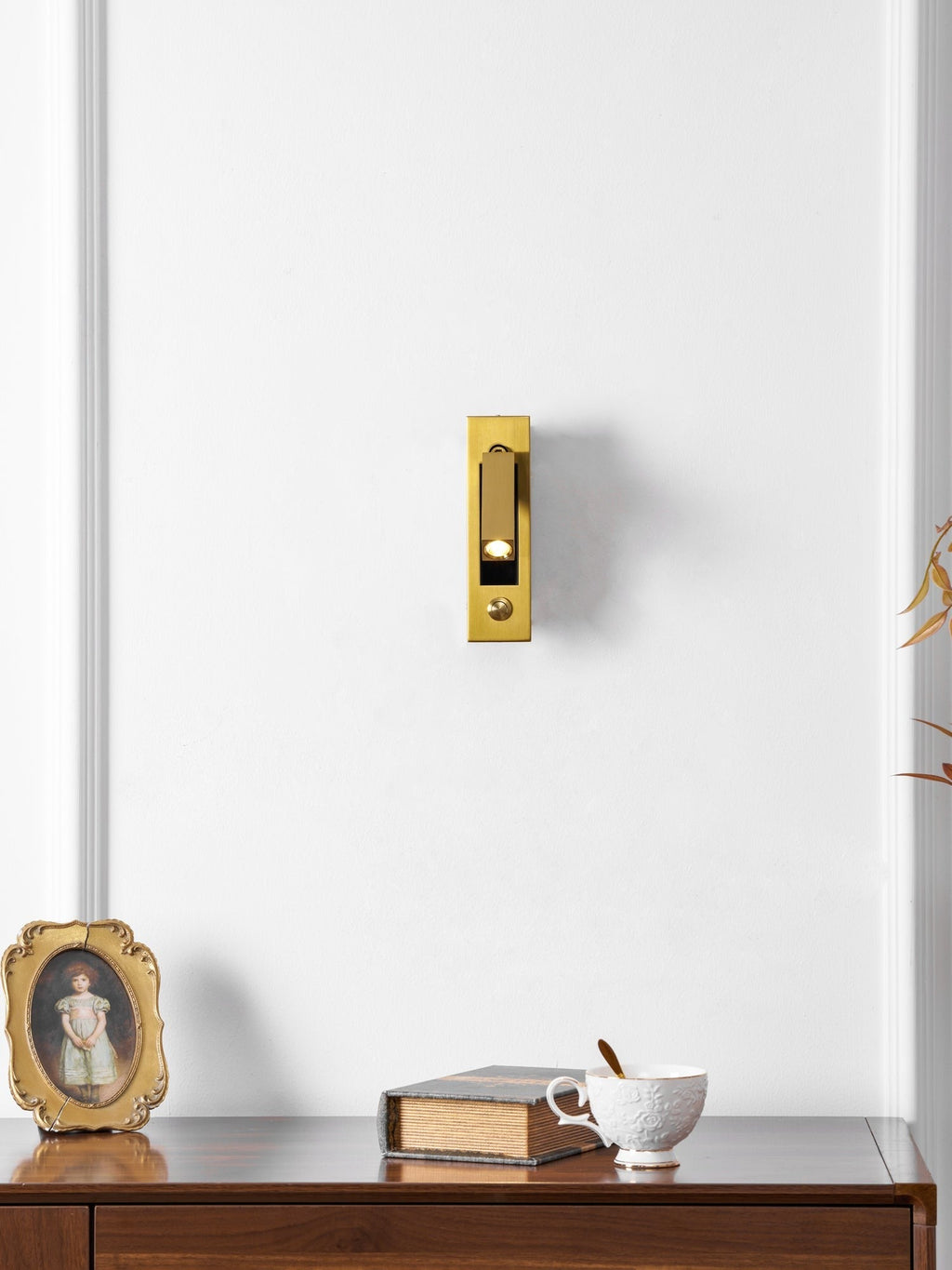 Metal Flush-Fold Bedside Reading Light, Bedroom Wall Sconce, detail 78
