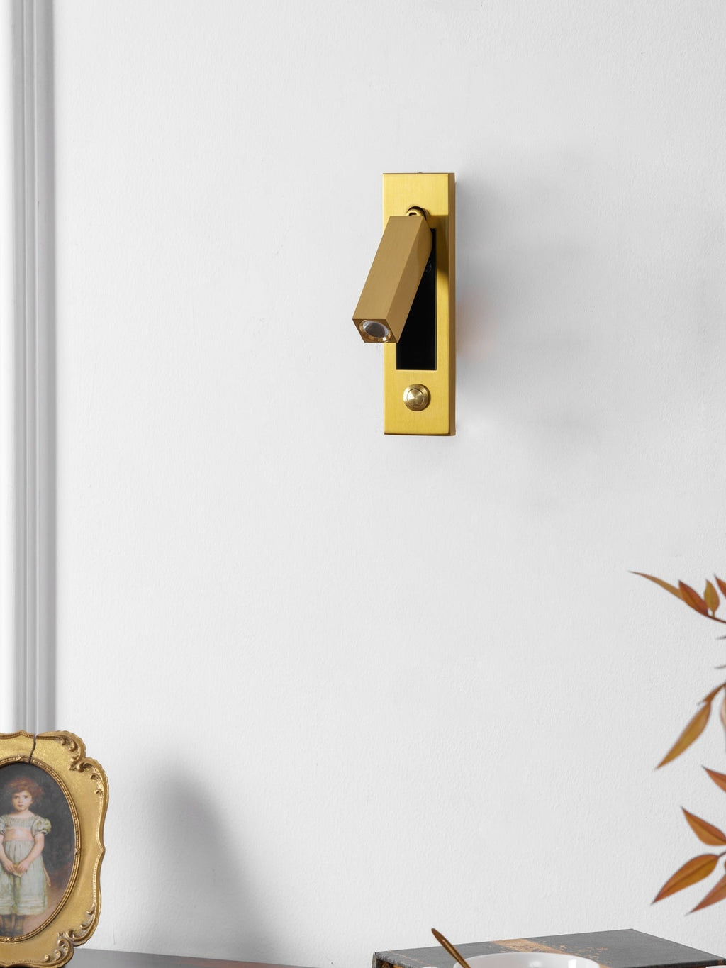 Metal Flush-Fold Bedside Reading Light, Bedroom Wall Sconce, detail 80
