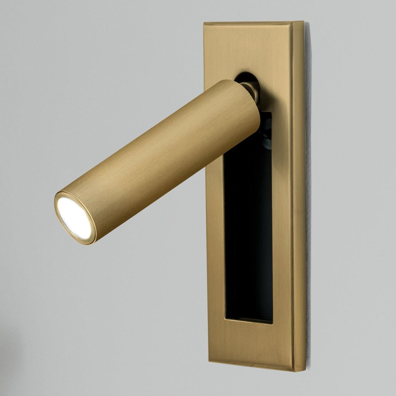 Metal Flush-Fold Bedside Reading Light, Bedroom Wall Sconce, detail 9