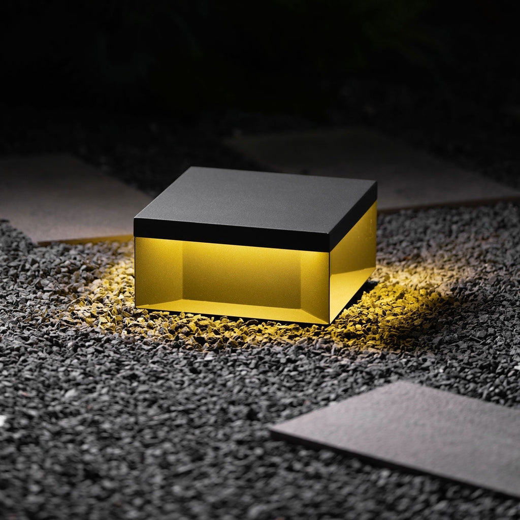 Geometric Black Exterior Post Lantern, Outdoor Wall Light, detail 11