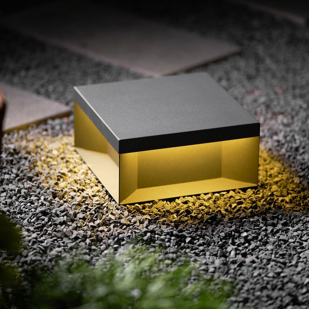 Geometric Black Exterior Post Lantern, Outdoor Wall Light, detail 15