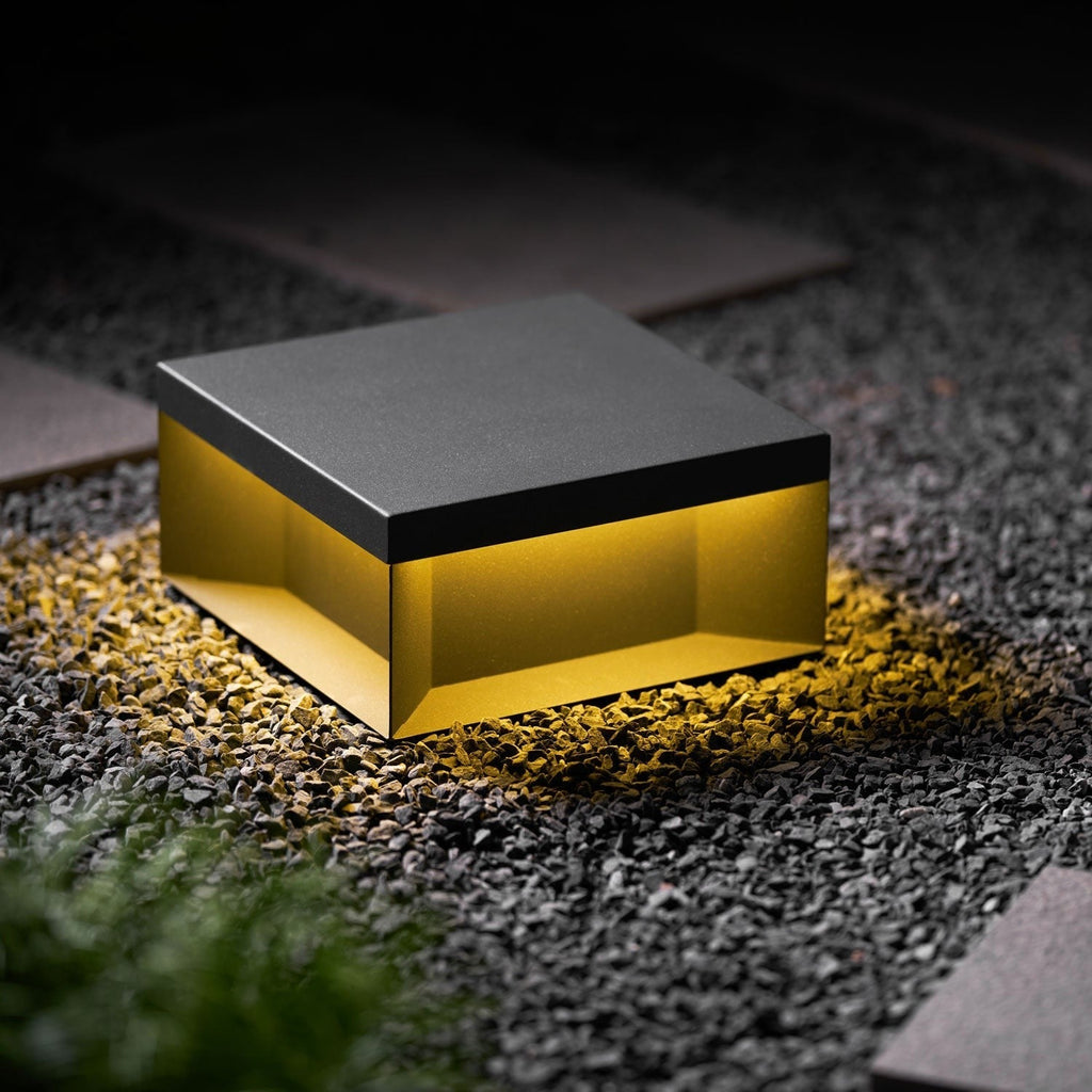 Geometric Black Exterior Post Lantern, Outdoor Wall Light, detail 16