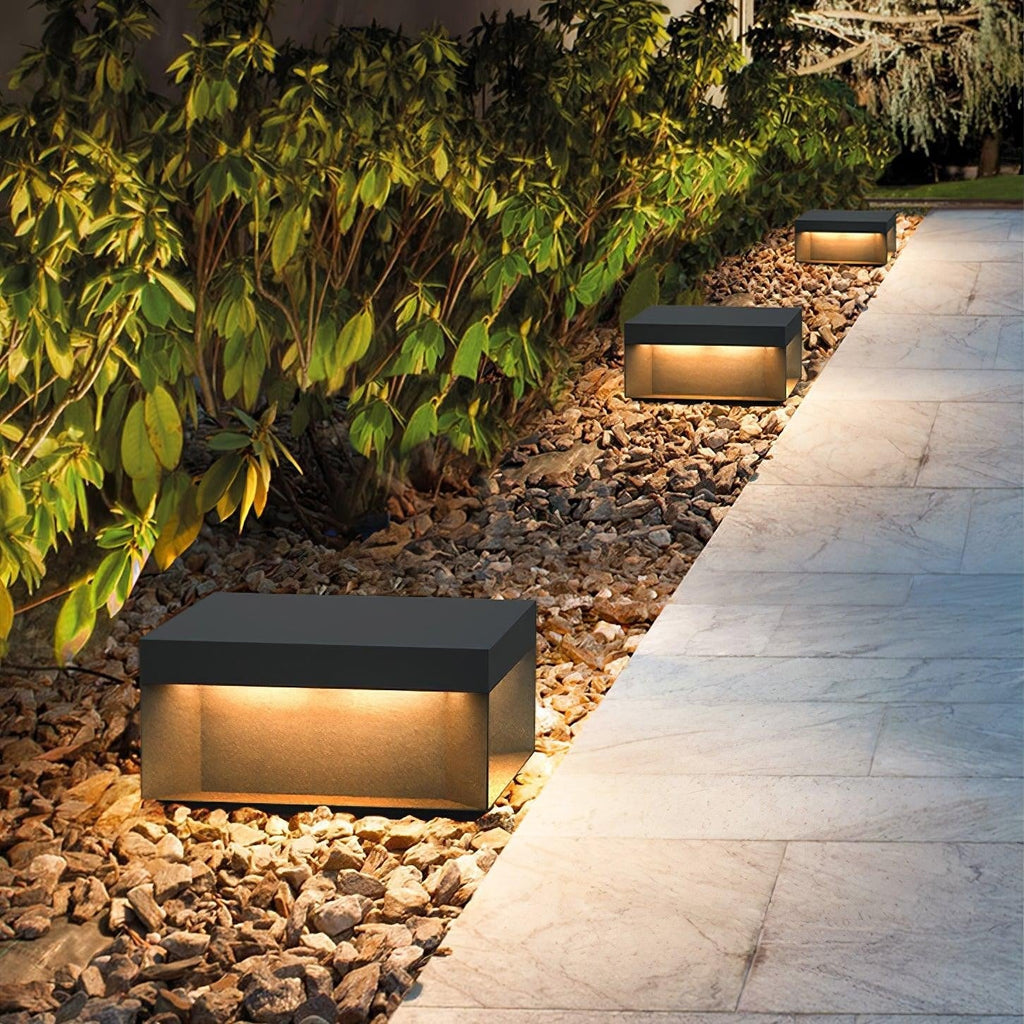 Geometric Black Exterior Post Lantern, Outdoor Wall Light, detail 27