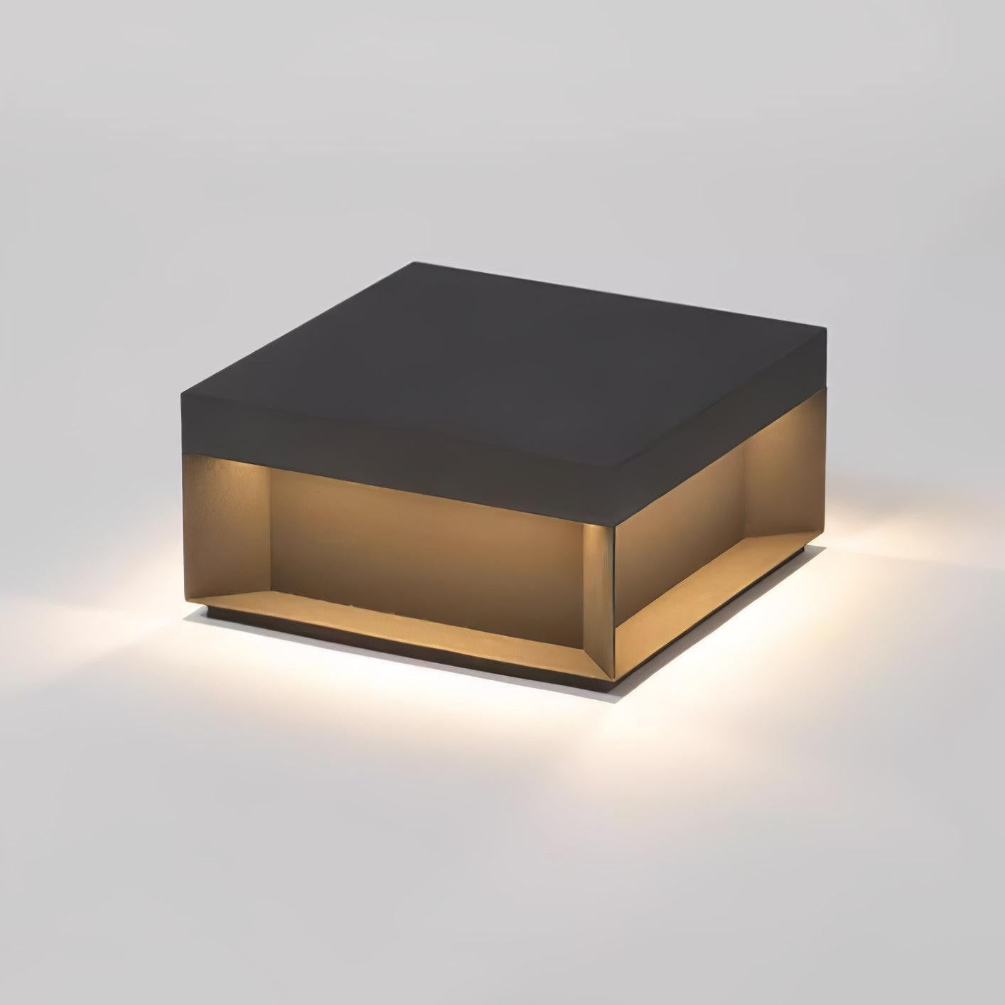 Geometric Black Exterior Post Lantern, Outdoor Wall Light, detail 36