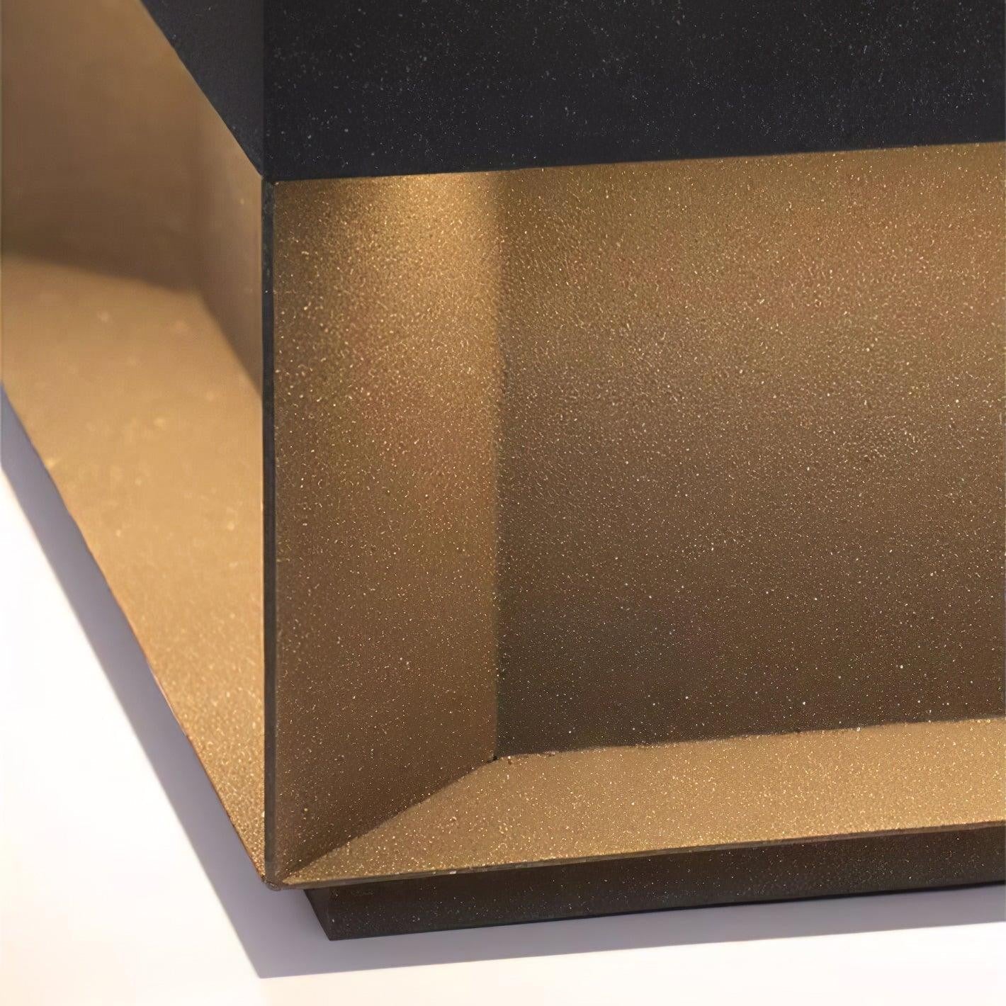 Geometric Black Exterior Post Lantern, Outdoor Wall Light, detail 38