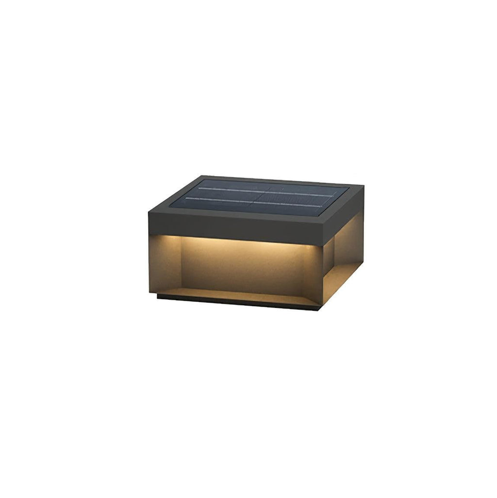 Geometric Black Exterior Post Lantern, Outdoor Wall Light, detail 4