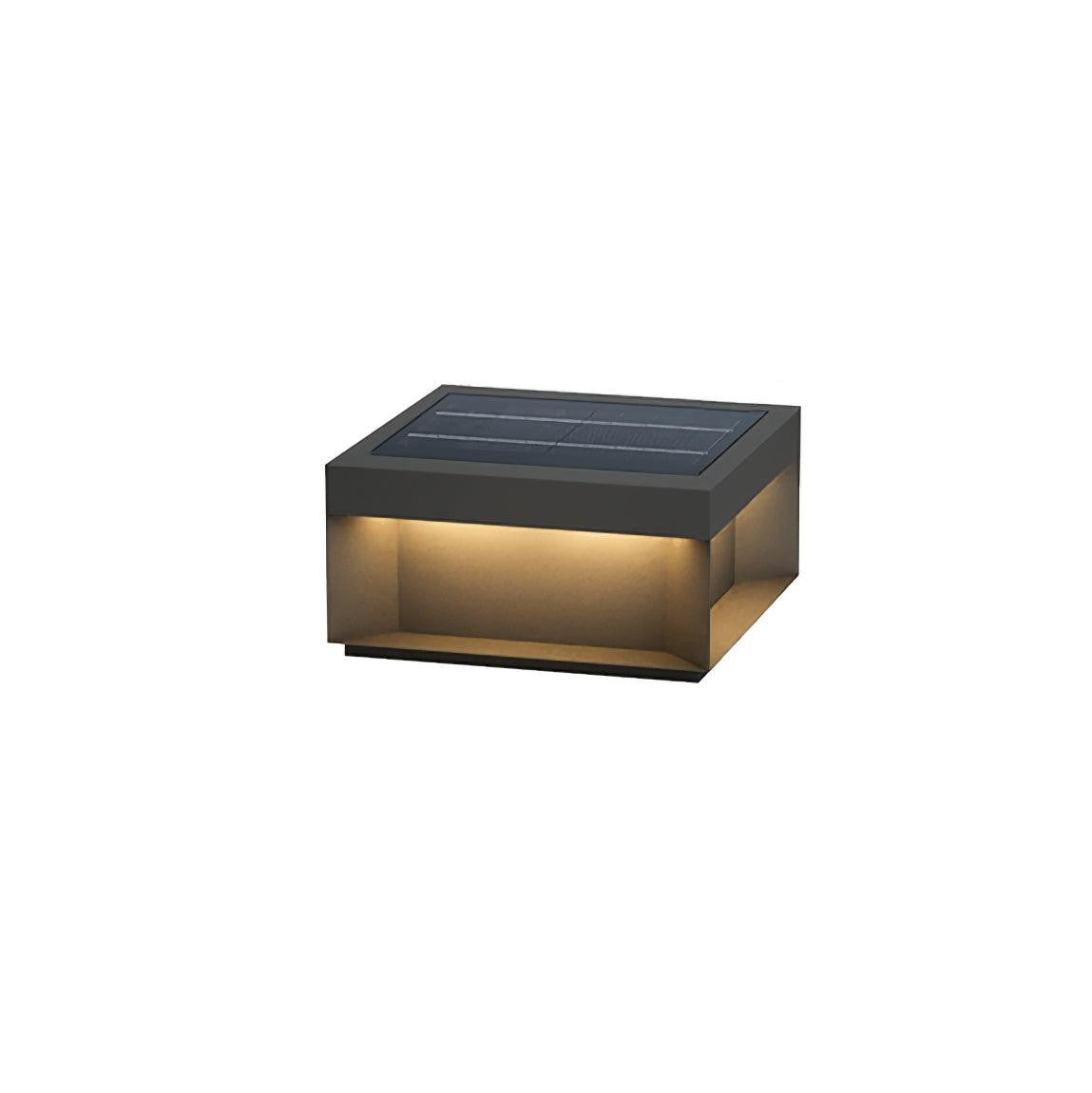 Geometric Black Exterior Post Lantern, Outdoor Wall Light, detail 4