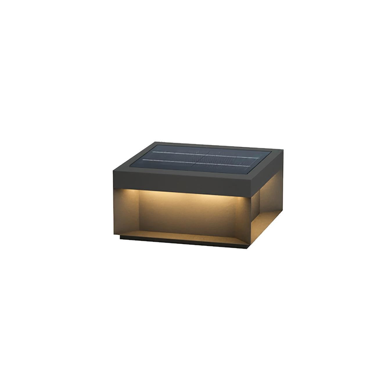 Geometric Black Exterior Post Lantern, Outdoor Wall Light, detail 6