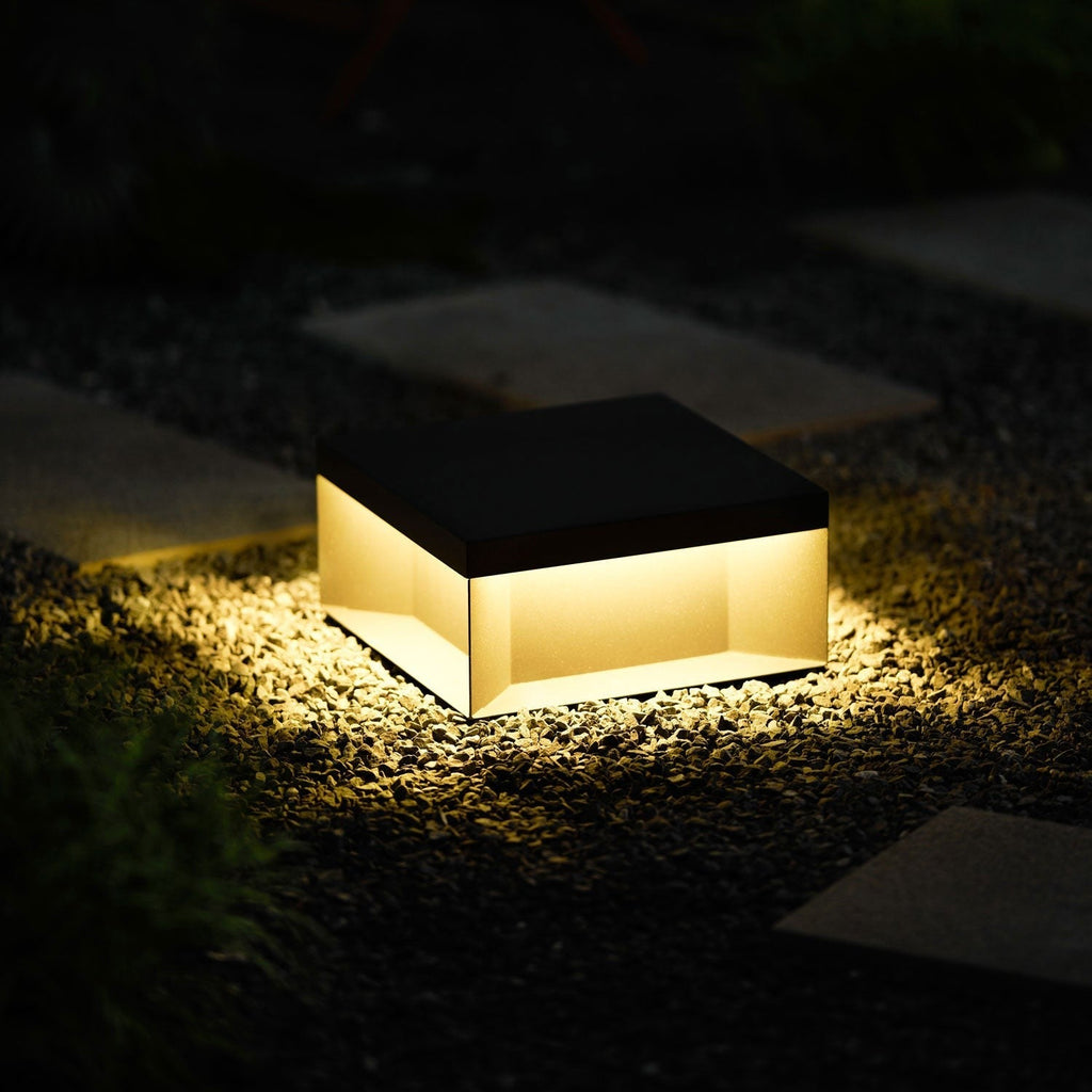 Geometric Black Exterior Post Lantern, Outdoor Wall Light, detail 74
