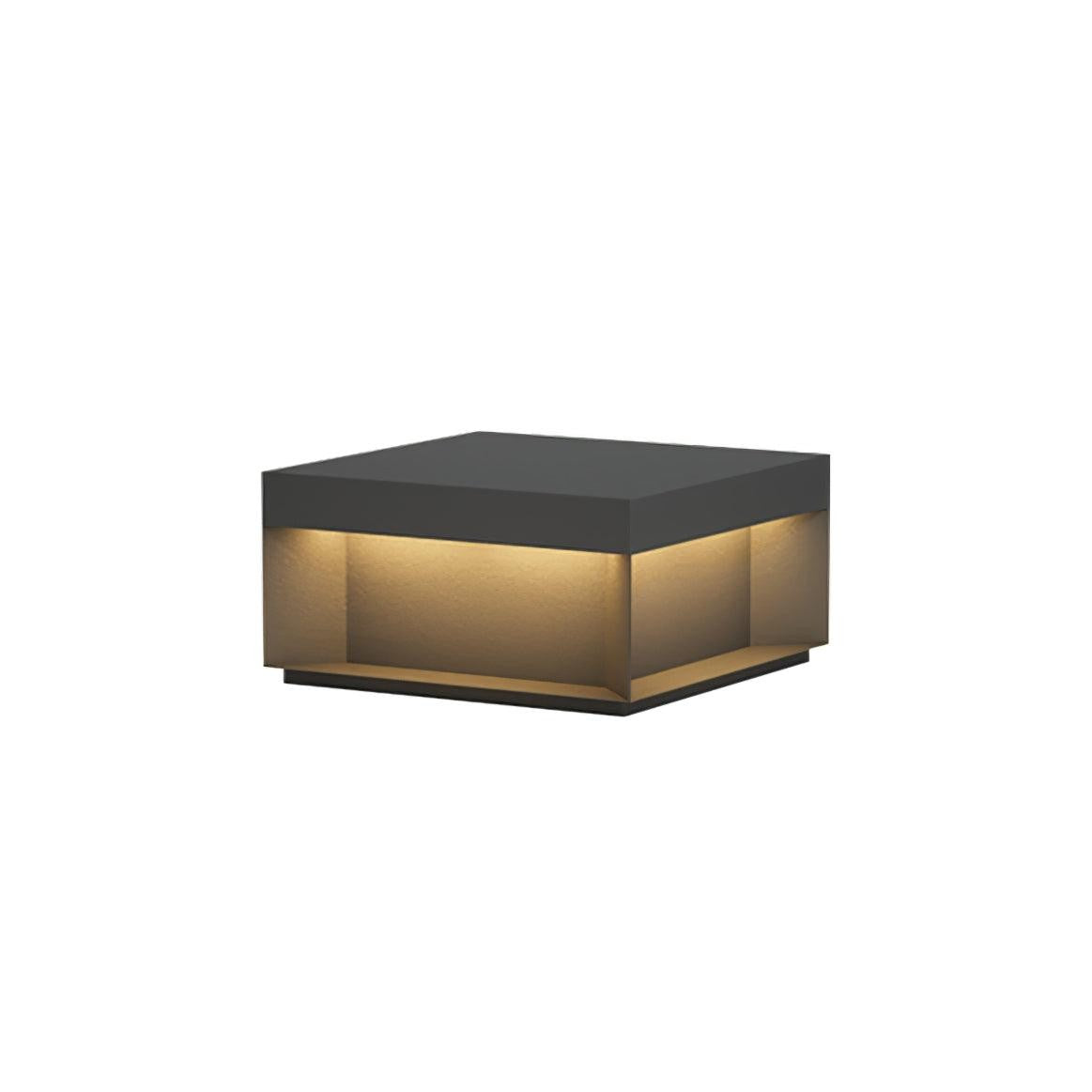 Geometric Black Exterior Post Lantern, Outdoor Wall Light, detail 7