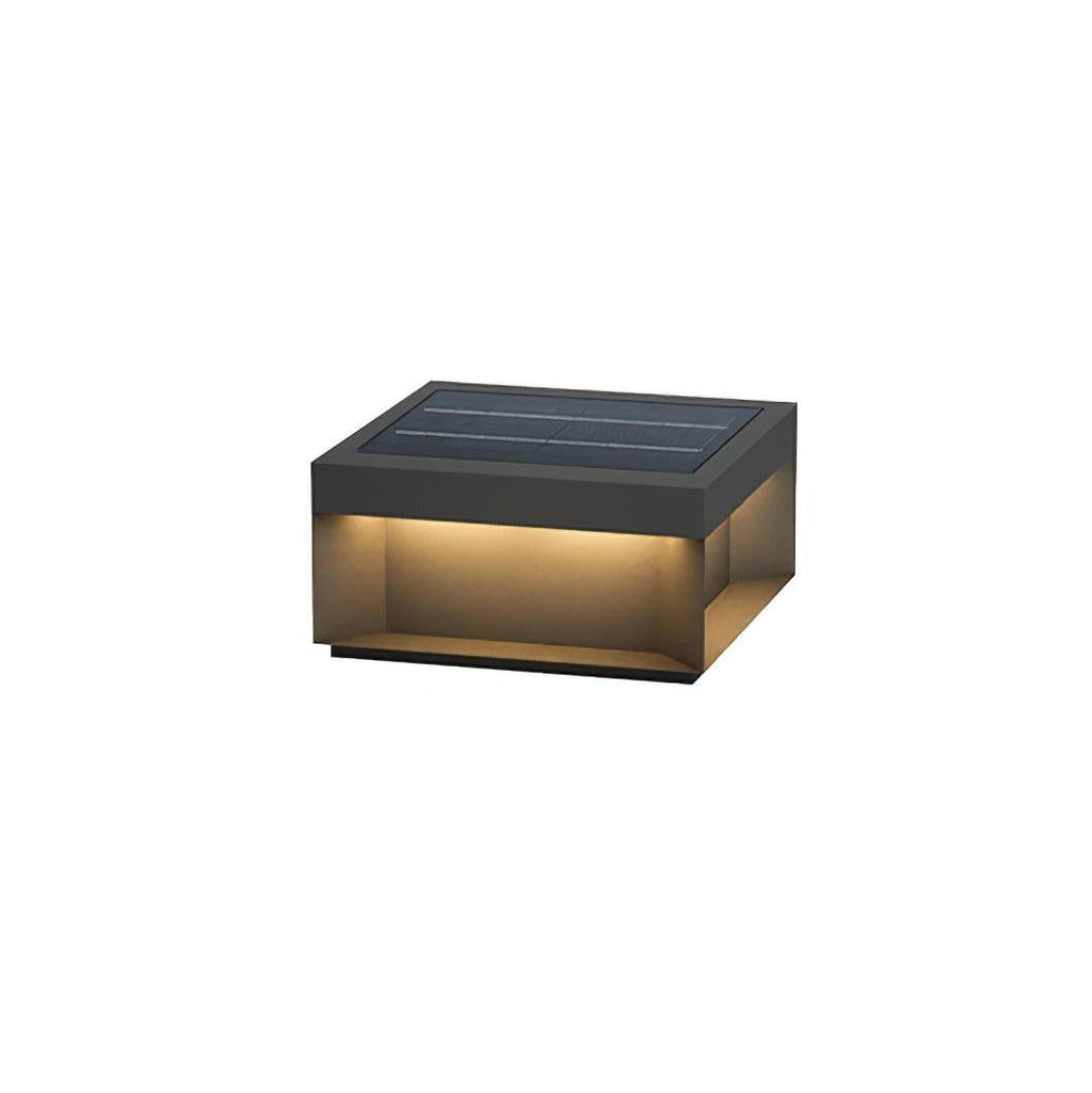 Geometric Black Exterior Post Lantern, Outdoor Wall Light, detail 8