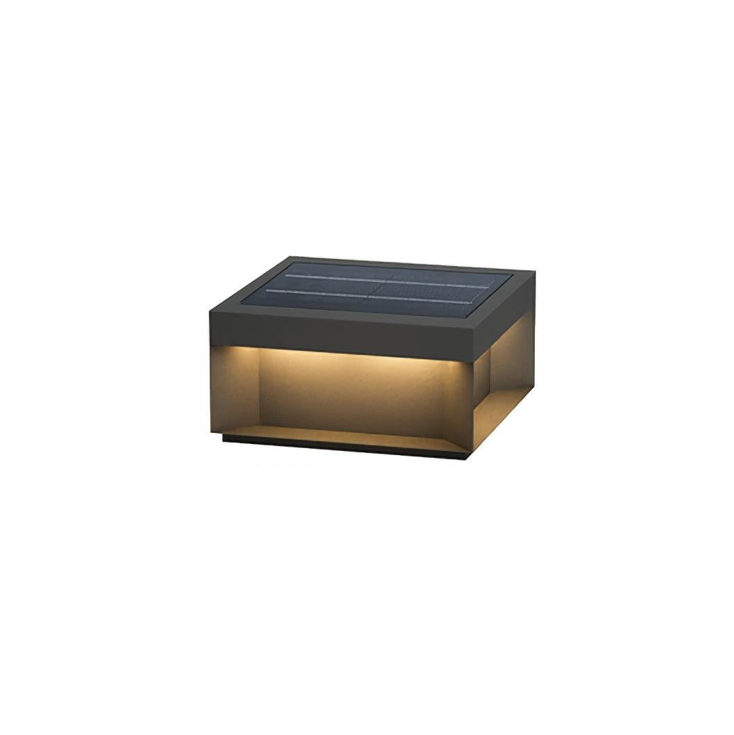 Geometric Black Exterior Post Lantern, Outdoor Wall Light, detail 8