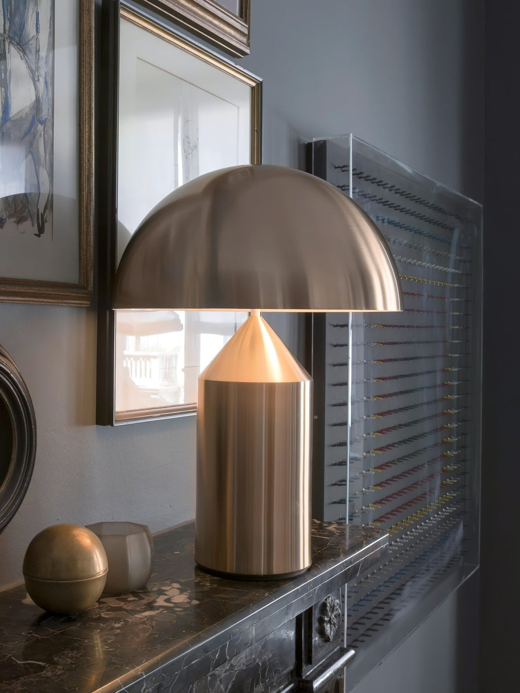 Geometric Dome Table Light, Bedside Table Lamp, detail 85