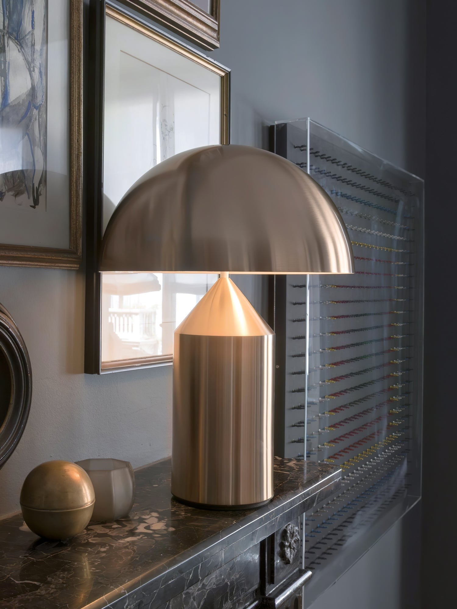 Geometric Dome Table Light, Bedside Table Lamp, detail 85