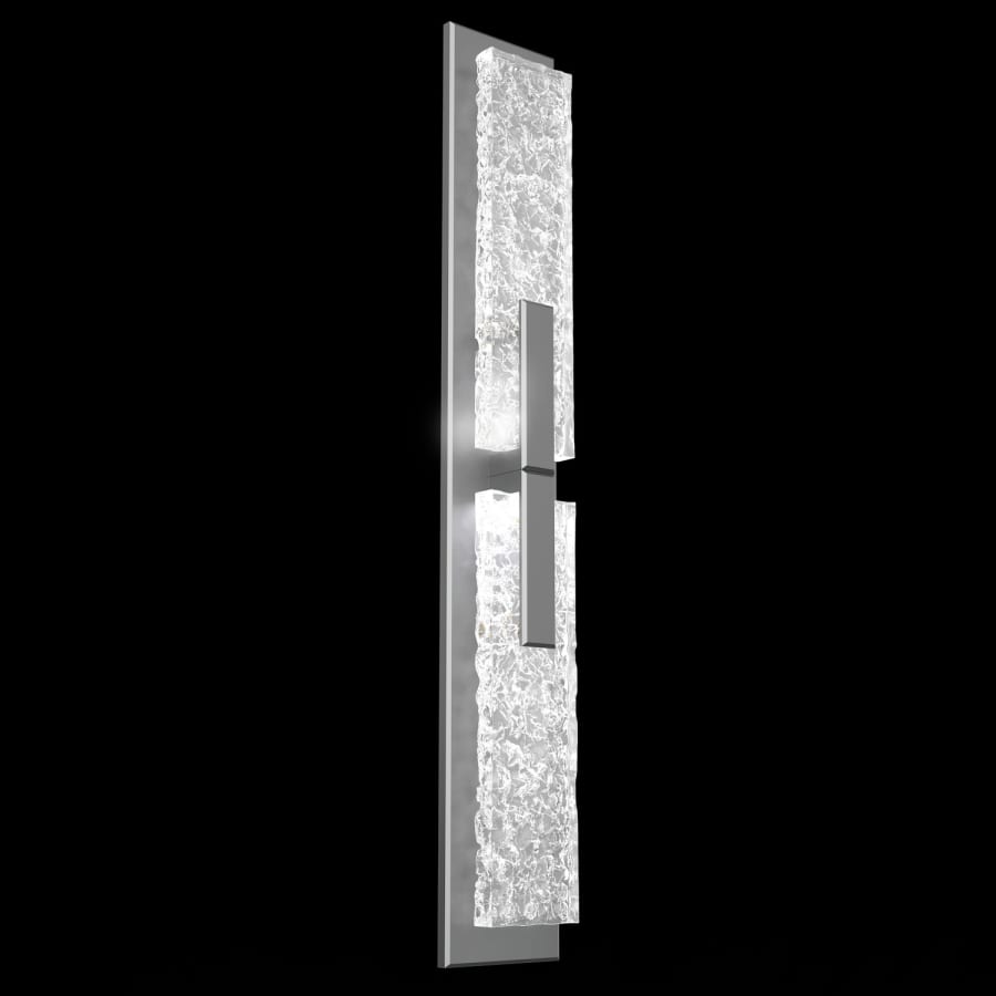 Hammerton Studio Glacier 2 Light 34" Tall LED Wall Light - 2700K, Bedroom Wall Sconce, 8"