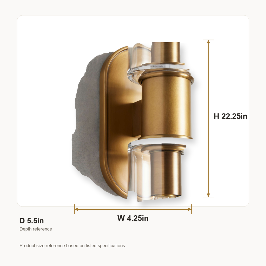 Harlin Double Wall Light in Clear Brass - Dimensions Scale Context [harlin-double-wall-light-in-clear-brass-dimensions-scale-context.png]