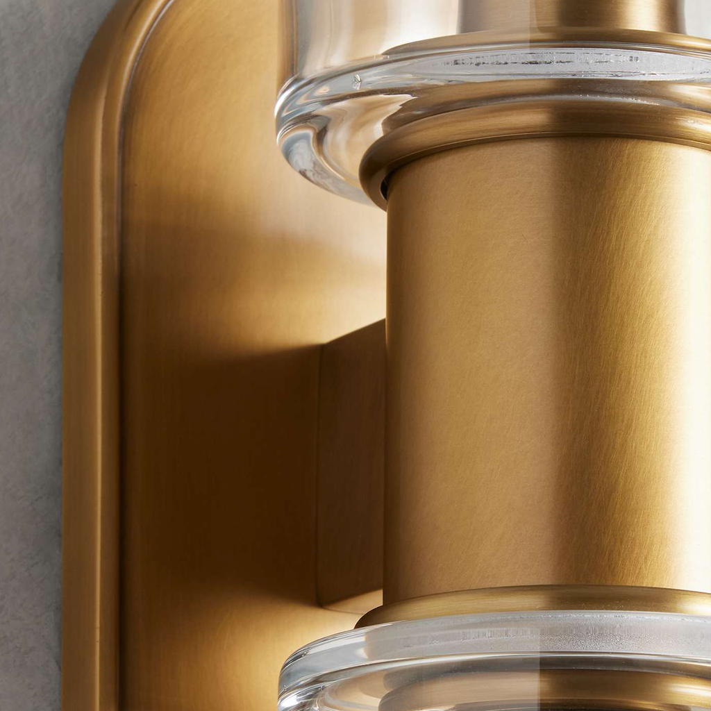 Harlin Double Wall Light in Clear Brass - Material Detail Close Up [harlin-double-wall-light-in-clear-brass-material-detail-close-up.png]