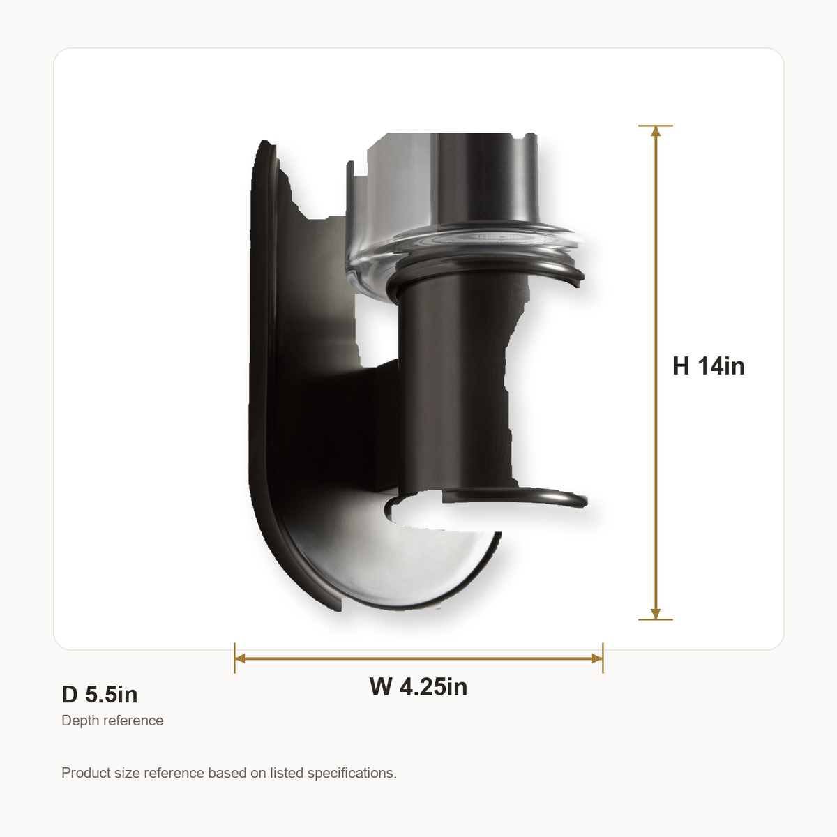 Harlin Wall Light in Clear Bronze - Dimensions Scale Context [harlin-wall-light-in-clear-bronze-dimensions-scale-context.png]
