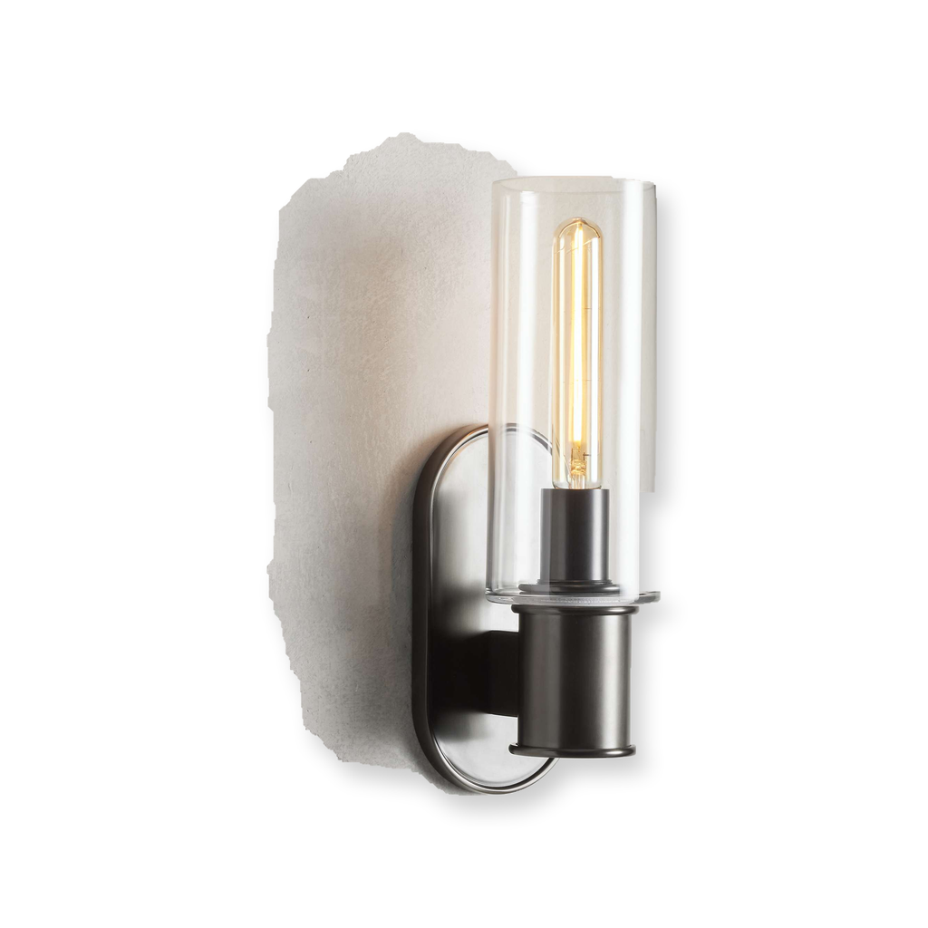 Harlin Wall Light in Clear Bronze - White Background Front View [harlin-wall-light-in-clear-bronze-white-background-front-view.png]