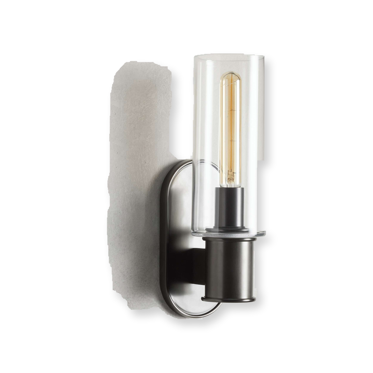 Harlin Wall Light in Clear Bronze - White Background Side View [harlin-wall-light-in-clear-bronze-white-background-side-view.png]