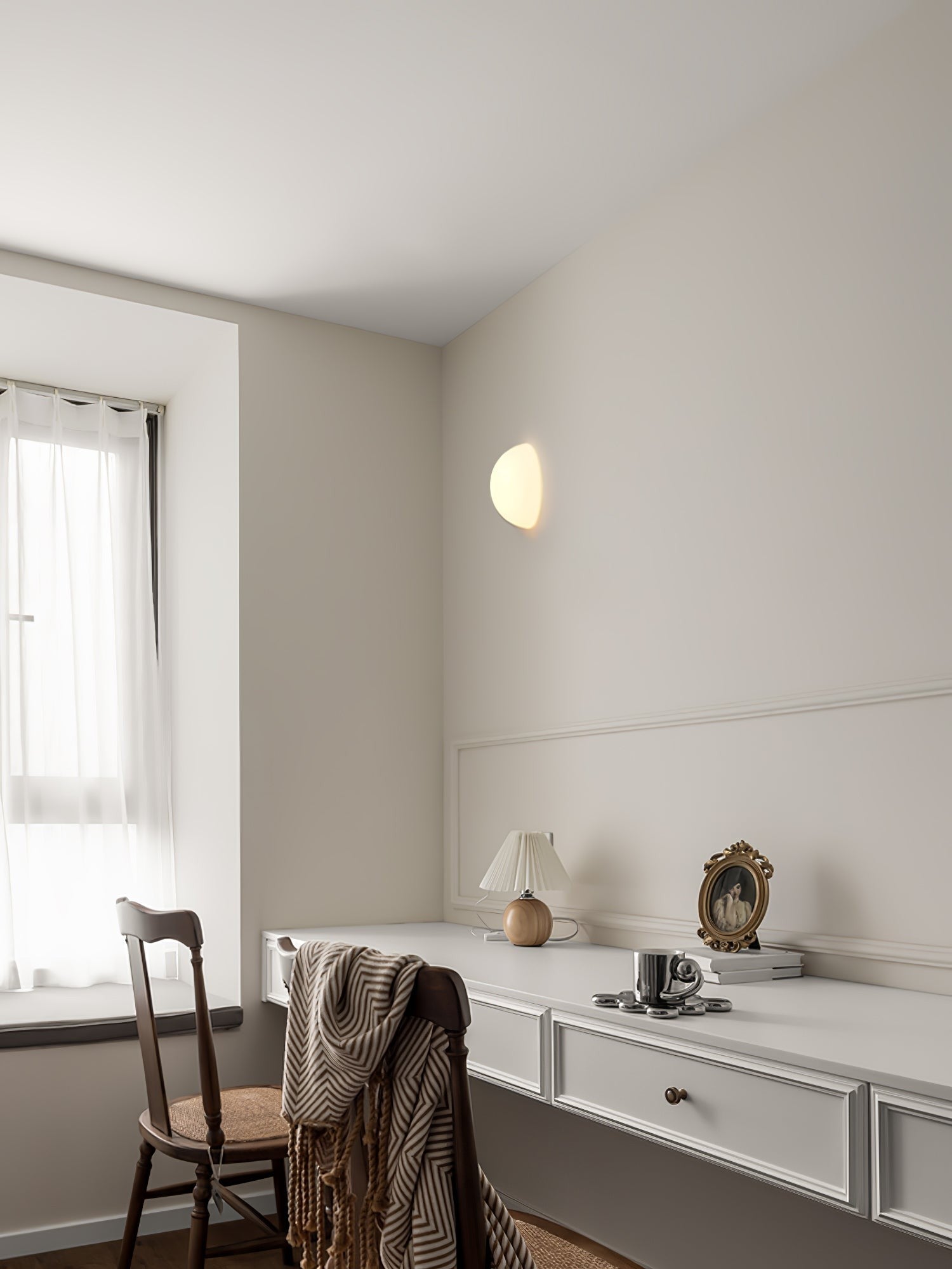 Hemera Half-Globe Wall Light, Bedroom Wall Sconce, detail 12