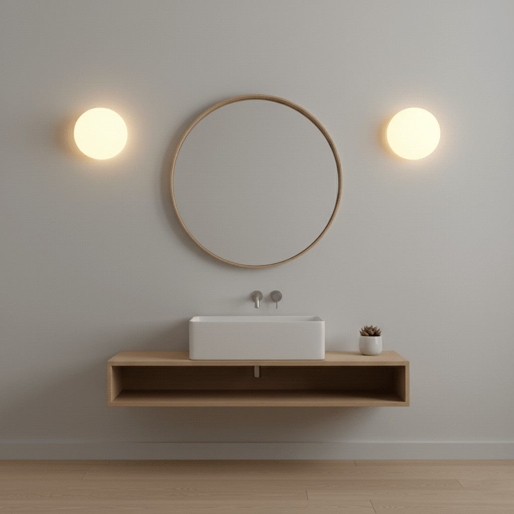 Hemera Half-Globe Wall Light, Bedroom Wall Sconce, detail 4