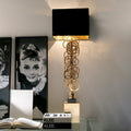 Iron High End Contemporary Italian Gold Lamp, Bedside Table Lamp, height 102 cm