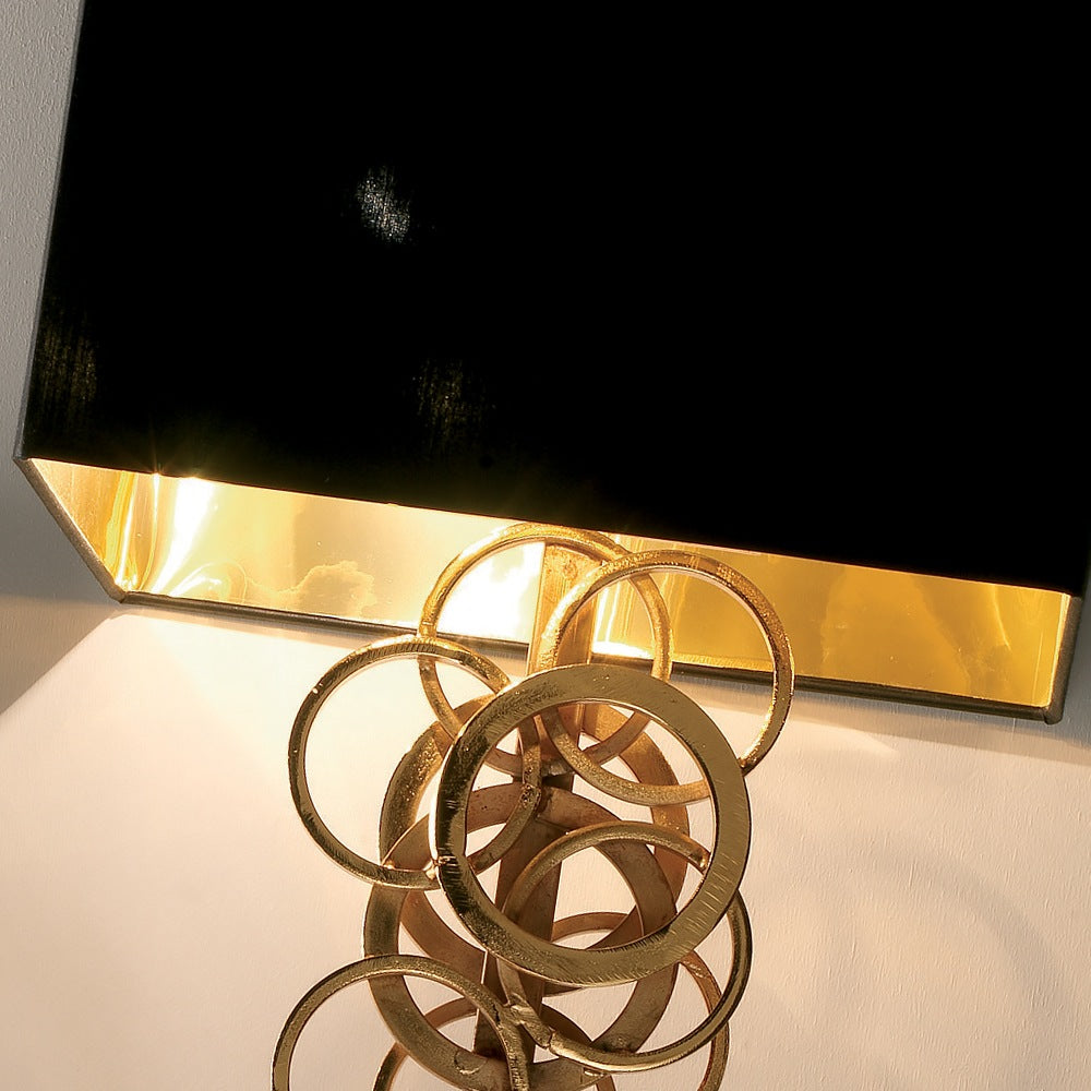 Iron High End Contemporary Italian Gold Lamp, Bedside Table Lamp, detail 4