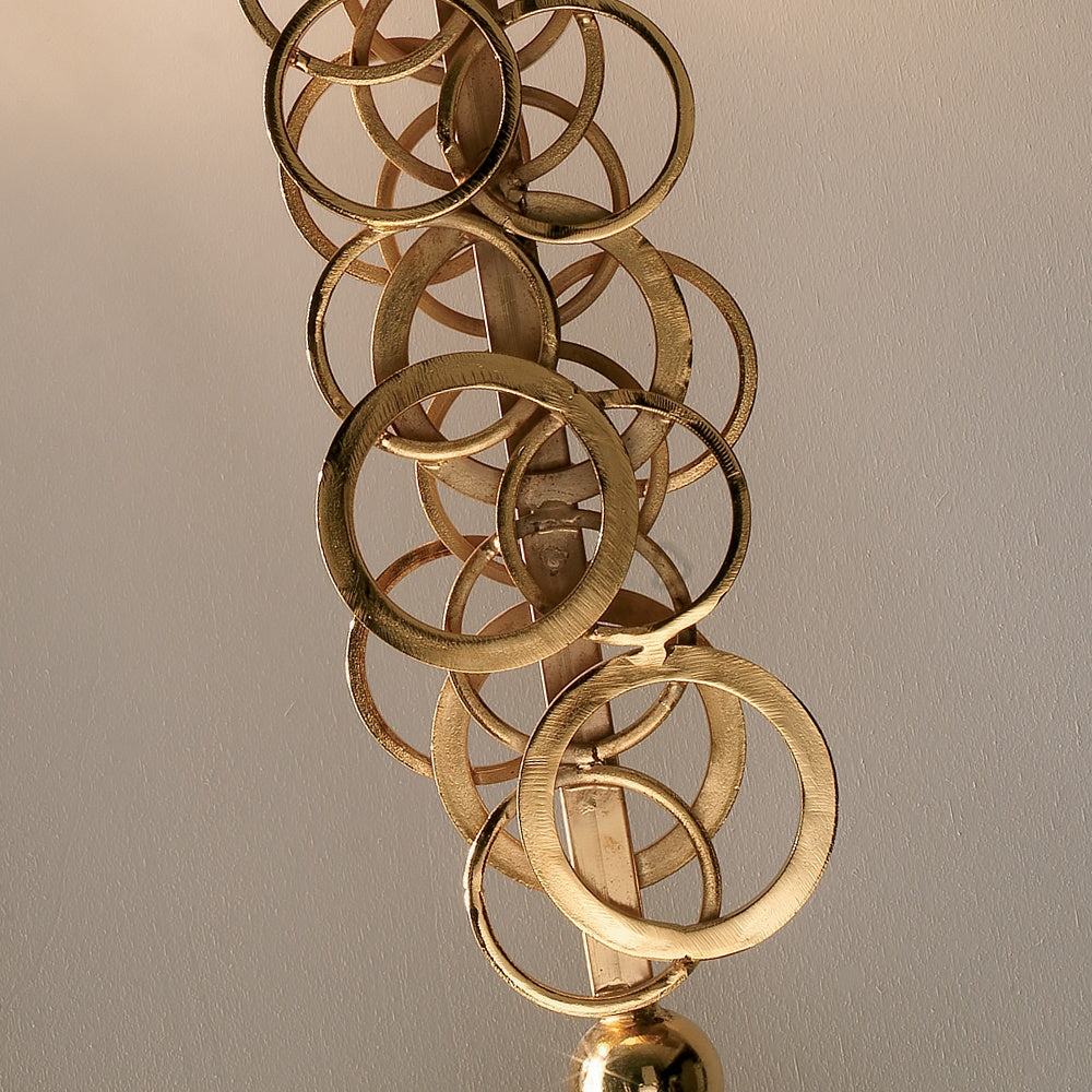 Iron High End Contemporary Italian Gold Lamp, Bedside Table Lamp, detail 3