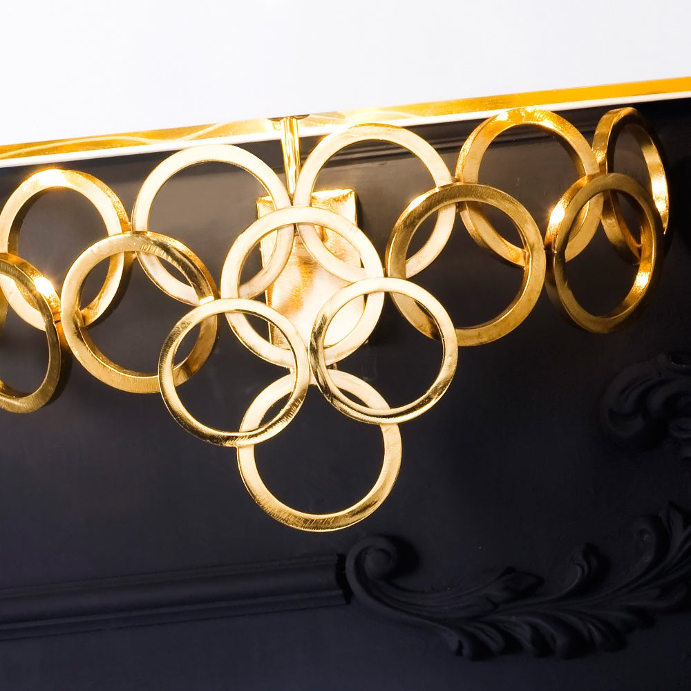 High End Contemporary Italian Gold Plated Wall Light, Bedroom Wall Sconce, detail 2