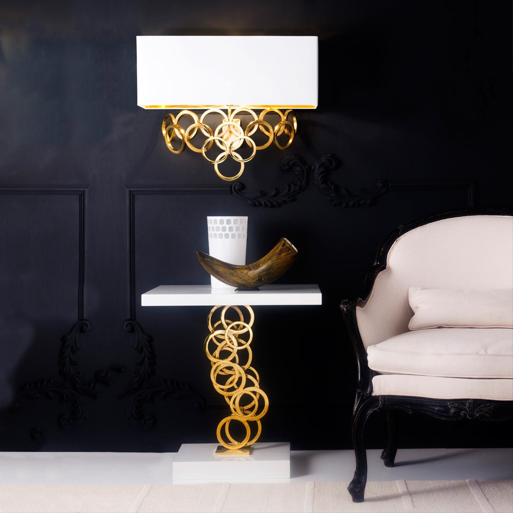 High End Contemporary Italian Gold Plated Wall Light, Bedroom Wall Sconce, detail 3