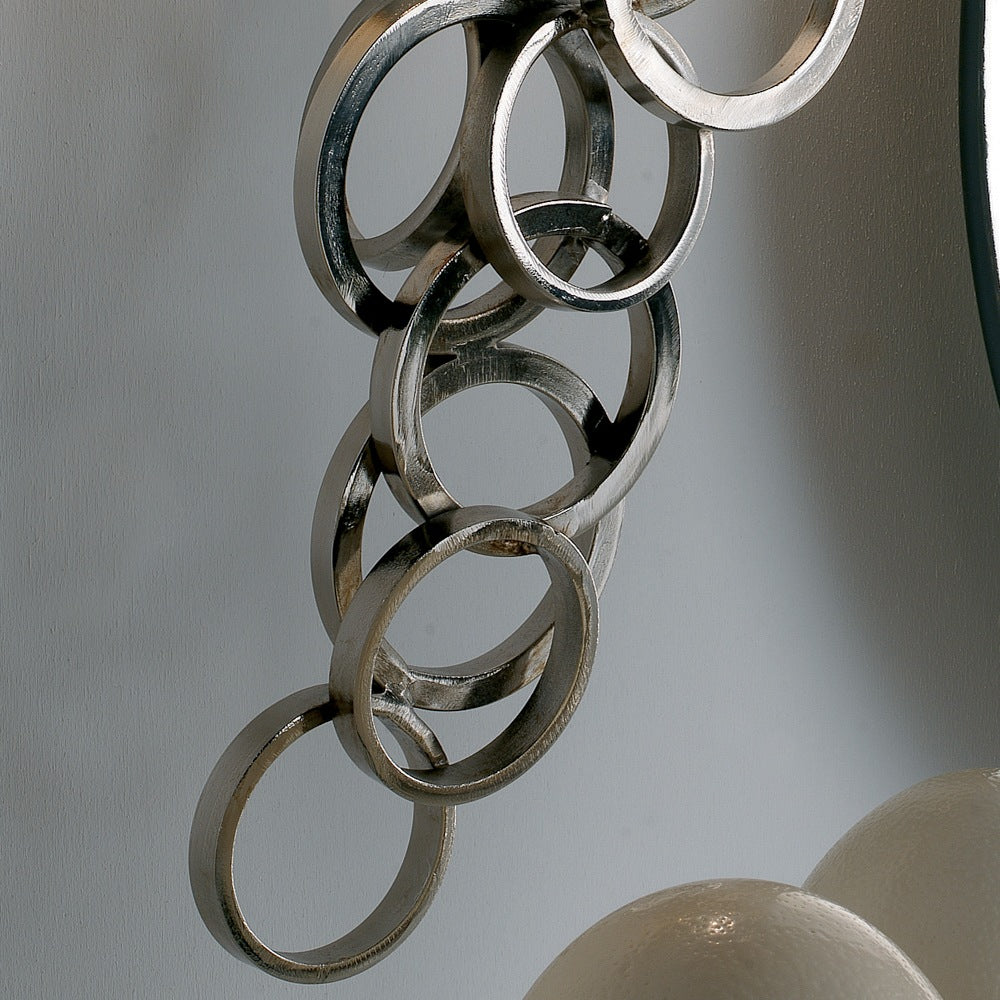High End Contemporary Italian Silver Plated Wall Light, Bedroom Wall Sconce, detail 3