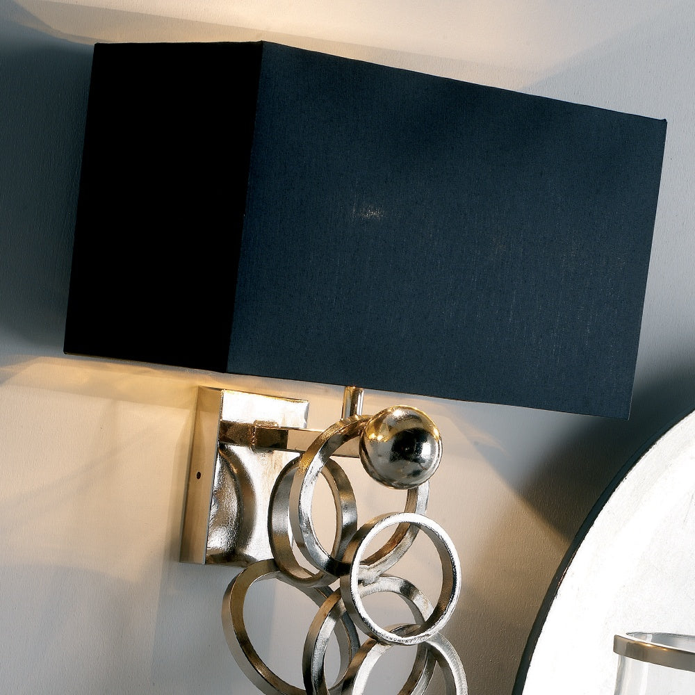 High End Contemporary Italian Silver Plated Wall Light, Bedroom Wall Sconce, detail 2