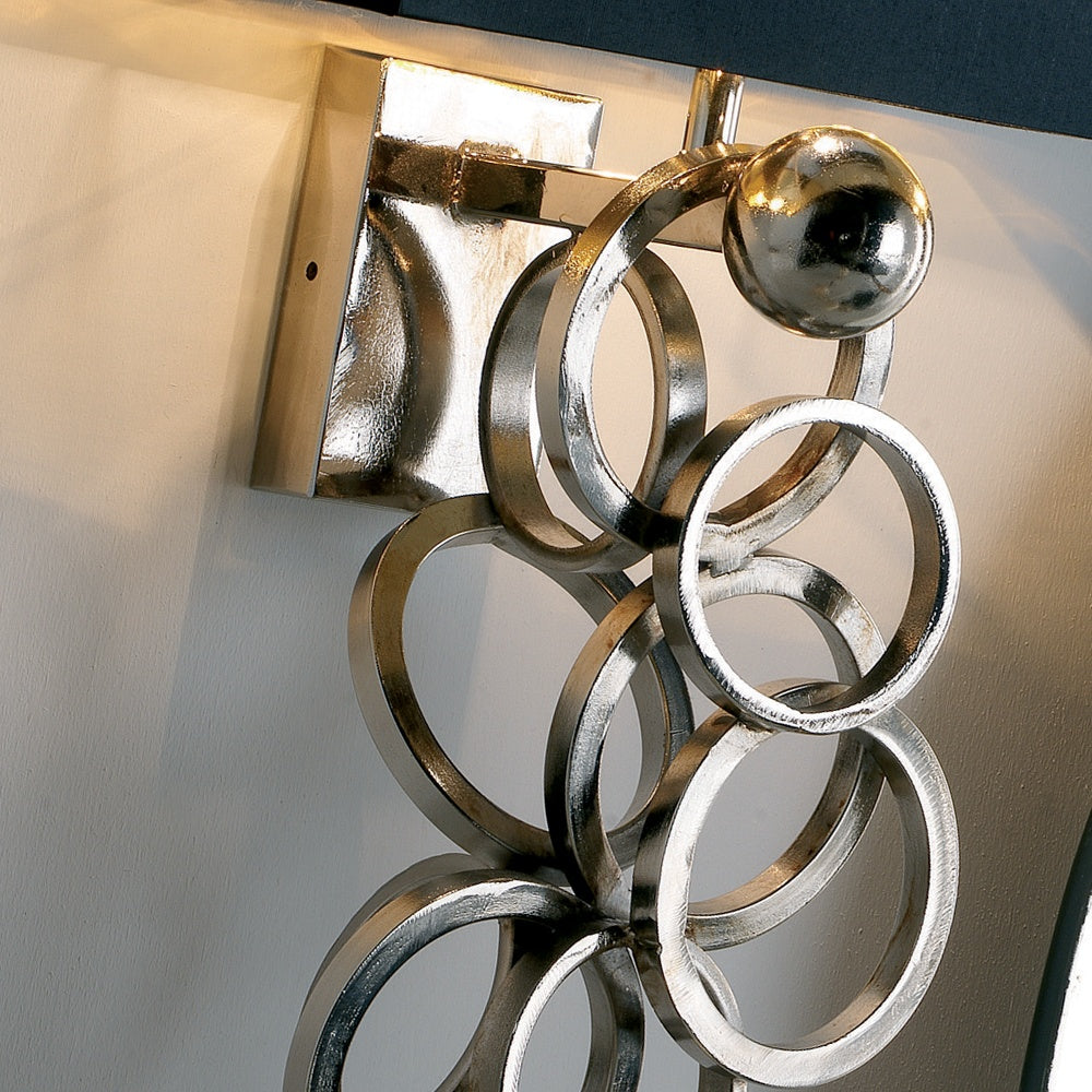 High End Contemporary Italian Silver Plated Wall Light, Bedroom Wall Sconce, detail 4