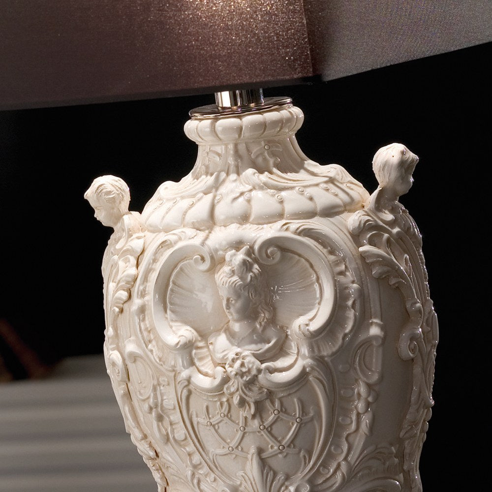 High End Handcrafted Contemporary Italian Table Light, Bedside Table Lamp, detail 2