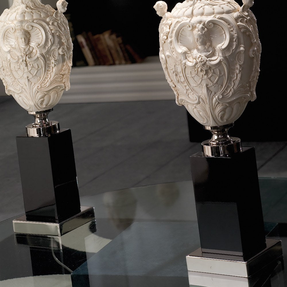 High End Handcrafted Contemporary Italian Table Light, Bedside Table Lamp, detail 3