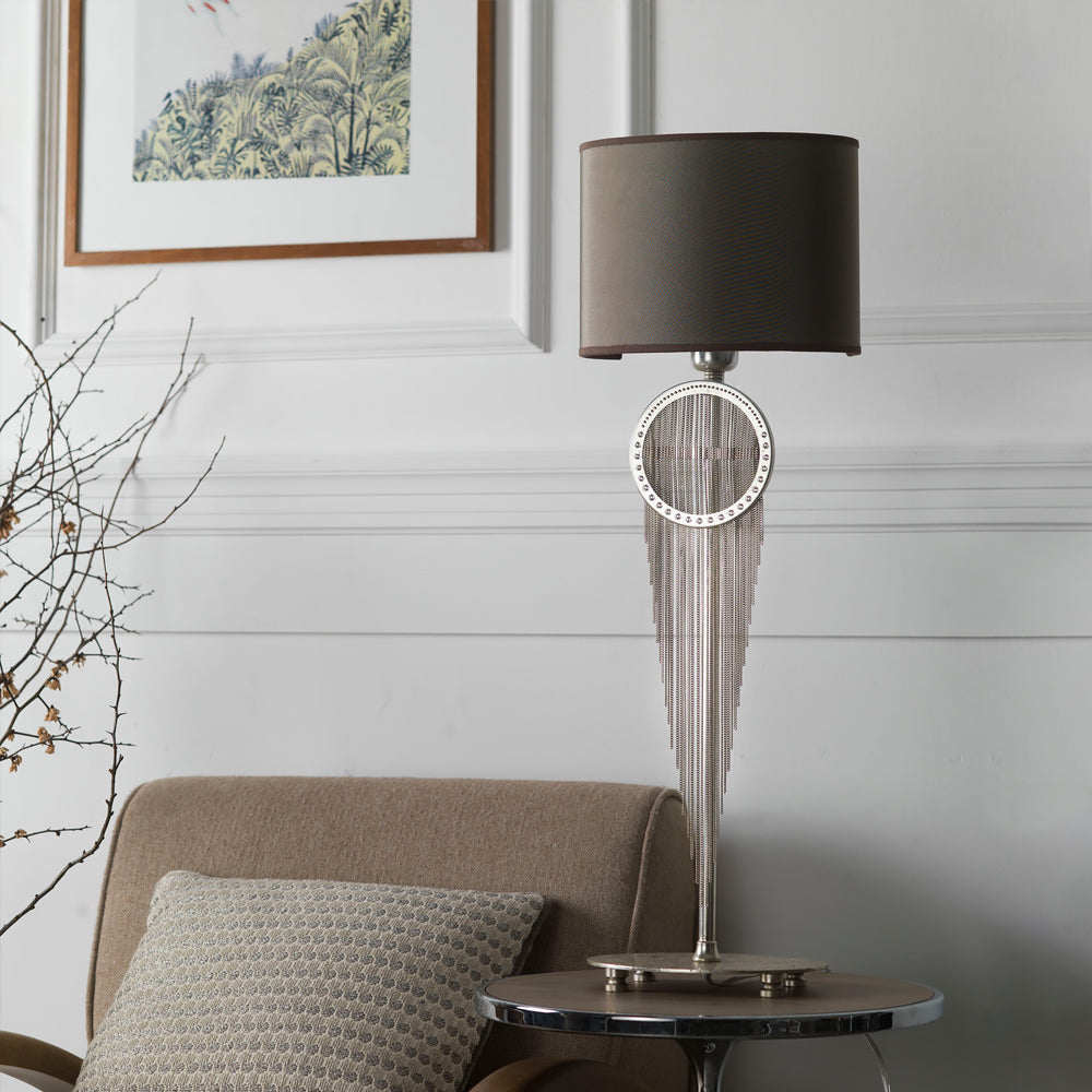 High End Crystal Mink Table Light, Bedside Table Lamp, 18 cm x 25 cm