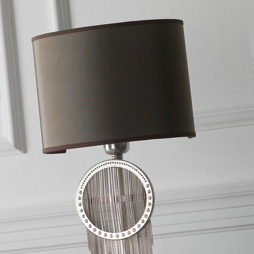 High End Crystal Mink Table Light, Bedside Table Lamp, detail 4