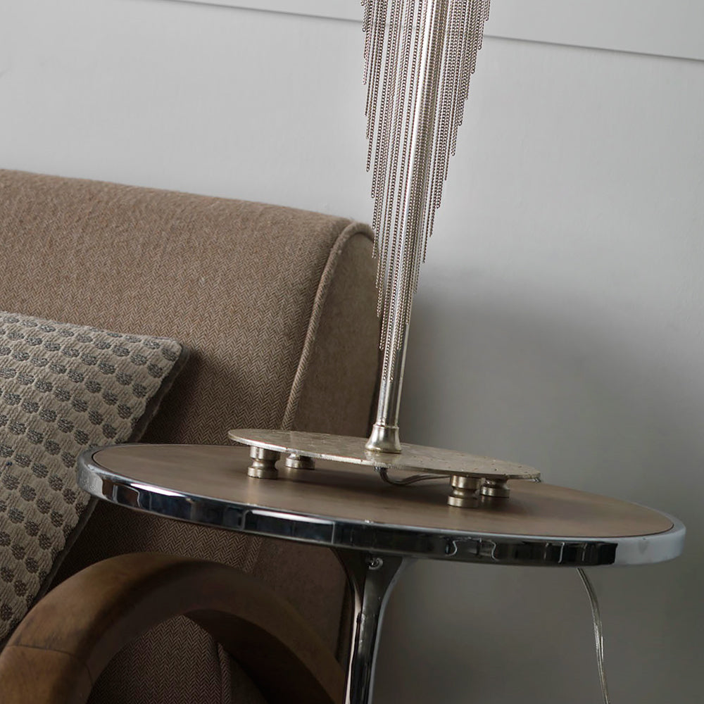 High End Crystal Mink Table Light, Bedside Table Lamp, detail 3