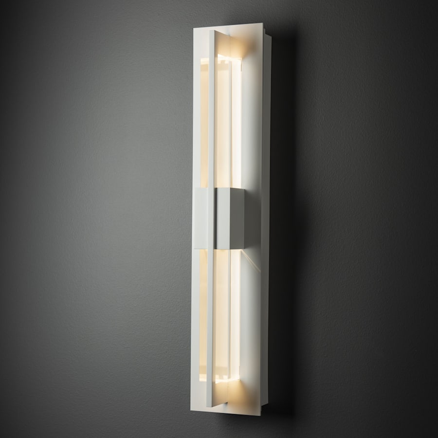 Double Axis 2 Light 24" Tall LED Exterior Wall Light with Customizable Glass Shade, Outdoor Wall Light, detail 10