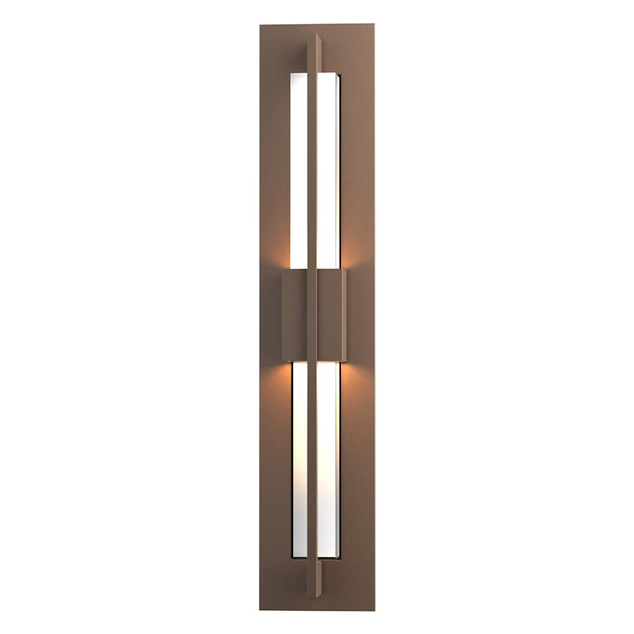 Double Axis 2 Light 24" Tall LED Exterior Wall Light with Customizable Glass Shade, Outdoor Wall Light, detail 13