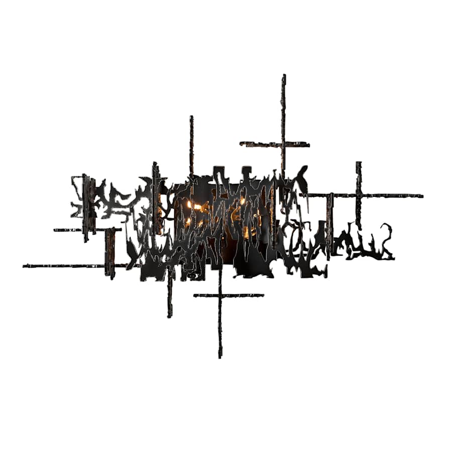 Brutus 2 Light 17" Tall Wall Light, Bedroom Wall Sconce, 16"