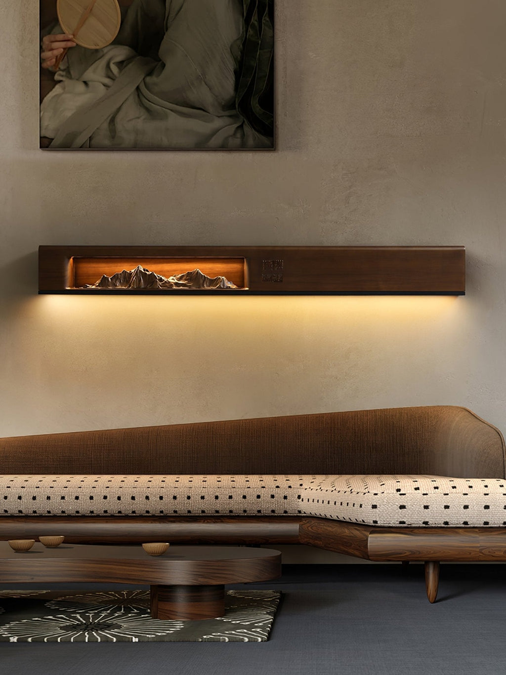 Mountain Reverie Wall Light, Hardwired Wall Sconce, detail 8