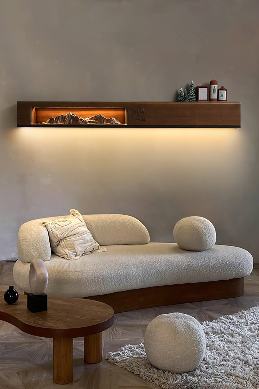Mountain Reverie Wall Light, Hardwired Wall Sconce, detail 7