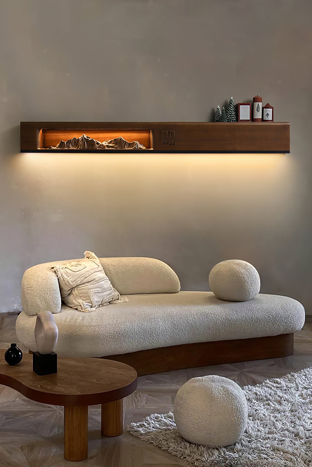 Mountain Reverie Wall Light, Hardwired Wall Sconce, detail 7